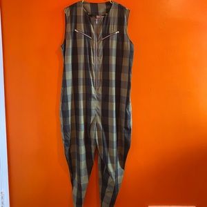 Wide fit vintage look  jumpsuit, plus size